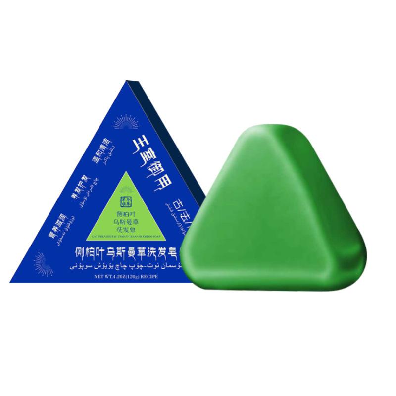 120G Usman Grass Handmade Soap Effectively Cleansing Scalp Strengthening Hair Roots Reducing Hair Loss Plant Soap