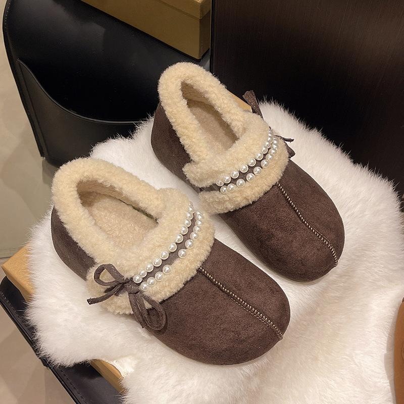 

Женские зимние легкие теплые зимние ботинки на толстой подошве, нескользящие износостойкие повседневные кроссовки, хлопковые ботинки, обувь с мехом 40 коричневый