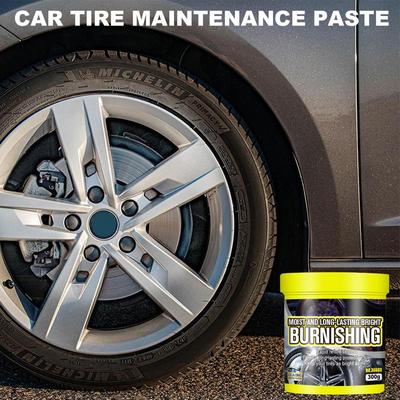Bandenonderhoudspasta Bandenglans Regenbestendig Extreme Glanspasta Auto Banden Zwartmakende Coating Wax Langdurige Glans Regen