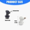 Compact Quick Connect Couplers for Home Brewing Kegs Nonrust Steel and ABS Materials Tool Releases Installation Wide Compatibility