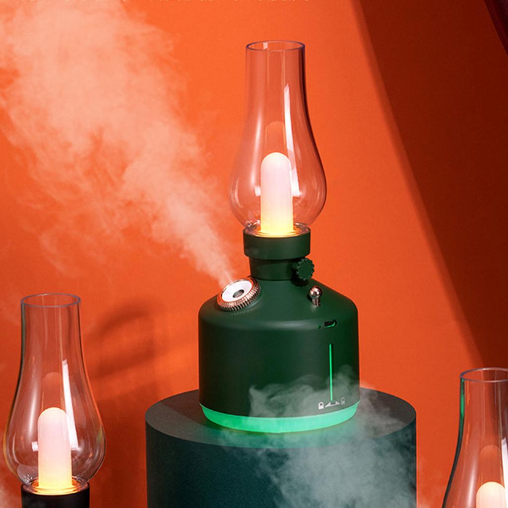 Vintage Light Humidifier Quiet USB Charging Dimmable Small   Diffuser Humidifier Desk Lamp for Bedroom   Living Room