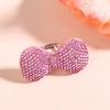 Y2K Sweet Shiny Pink Bow Open Ring For Girls Women   Finger Rings Trendy Statement Jewelry Gifts