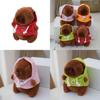 Adorable Capybara Plush Keychain Soft Stuffed Animal Toy In Peach Pink 12cm