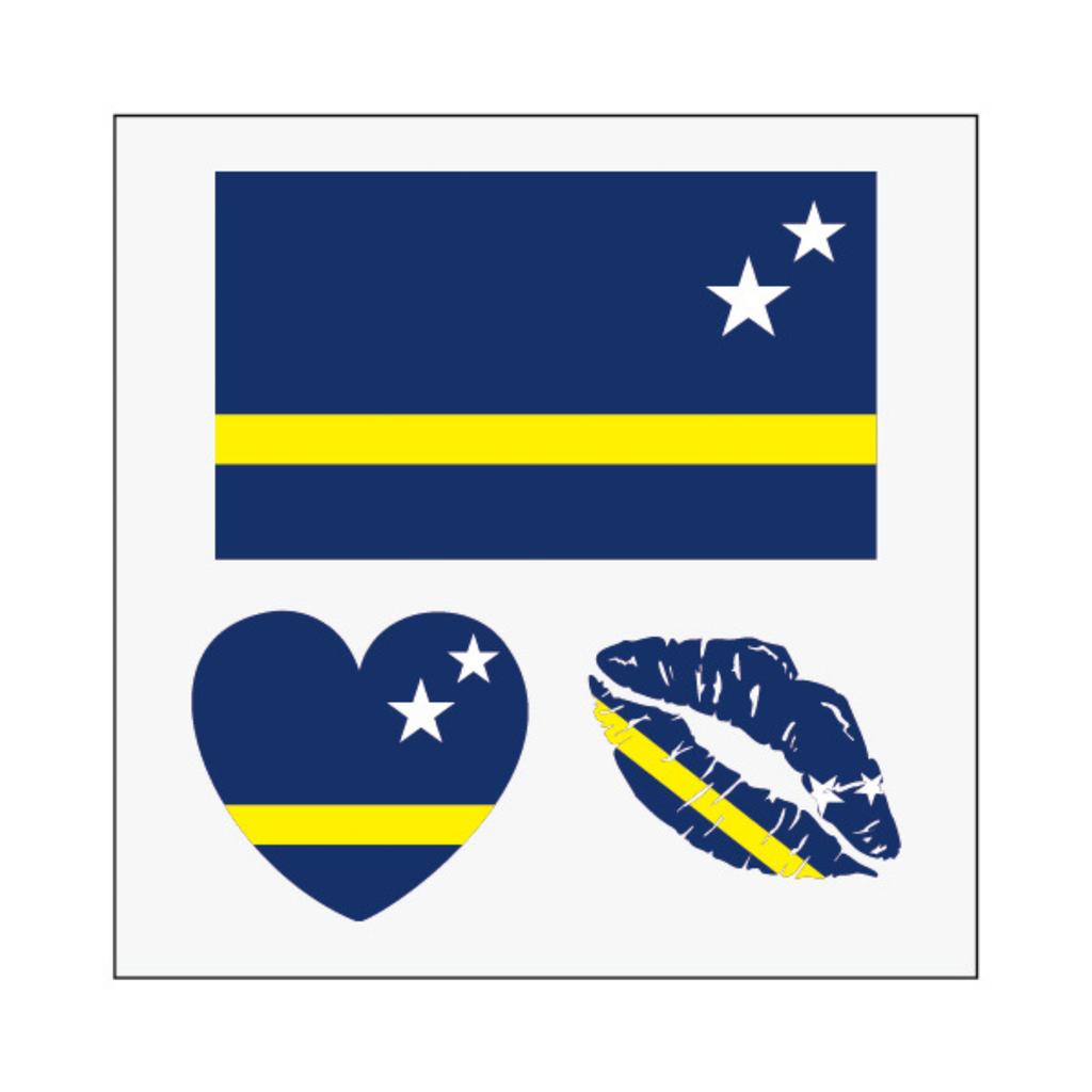 Flag Football Fan Tattoos/Face Stickers, Event Cheering Props, Suitable For Adults And Children.