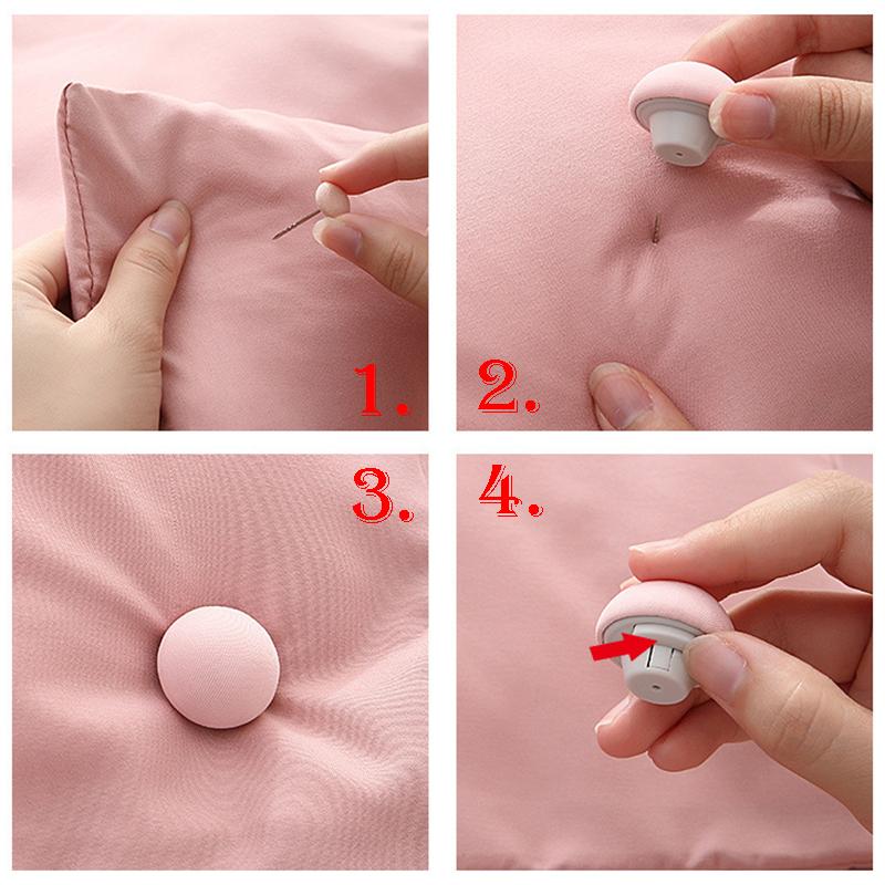 10pcs/4pcs Fixer Needleless Cover Holder Round Shape Quilt Clips Fastener Bed Sheet Blankets Non Slip Gripper for