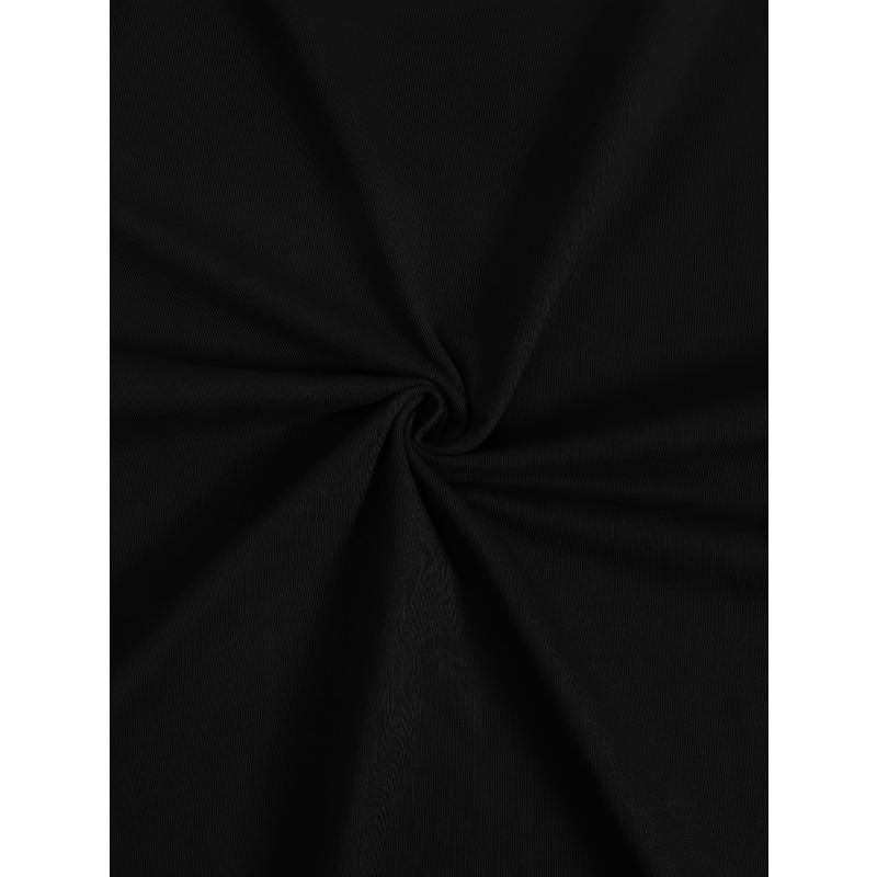 European Size Funny Six Seven Bruh Meme T-Shirt - Black with Neon Pink & Blue Graffiti Skeleton Dance Print, Casual Streetwear Tee for Parties