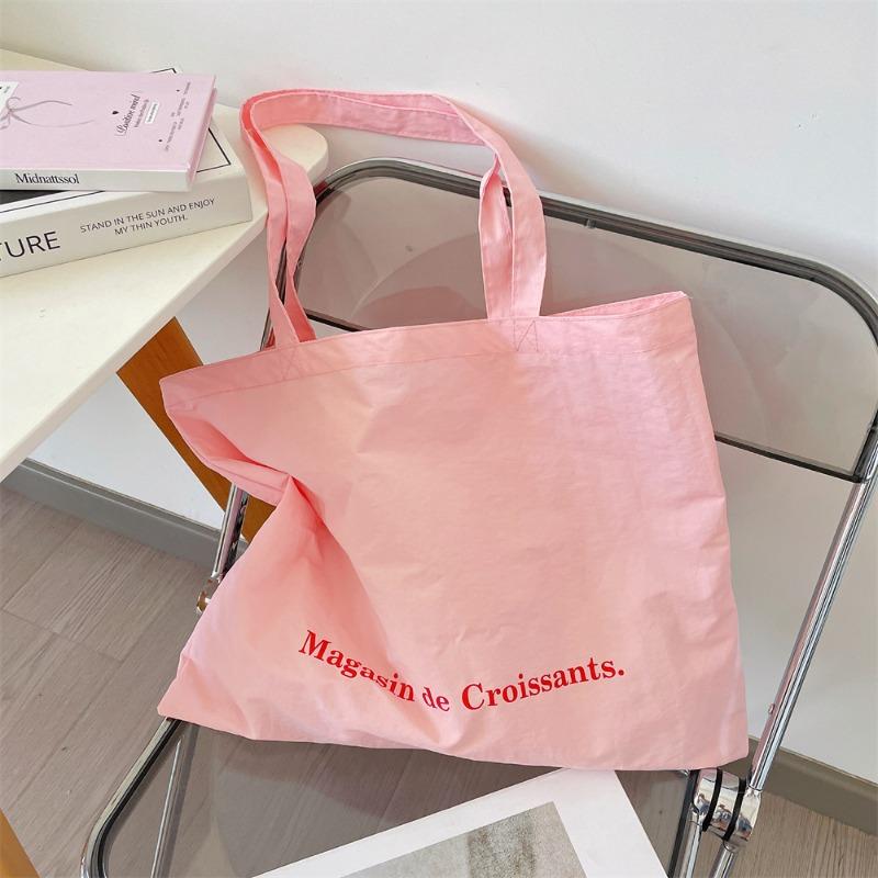 1 Large-capacity Canvas Tote Bag Women's Bag Student Class Shoulder Bag Printed Cloth Bag Simple Schoolbag