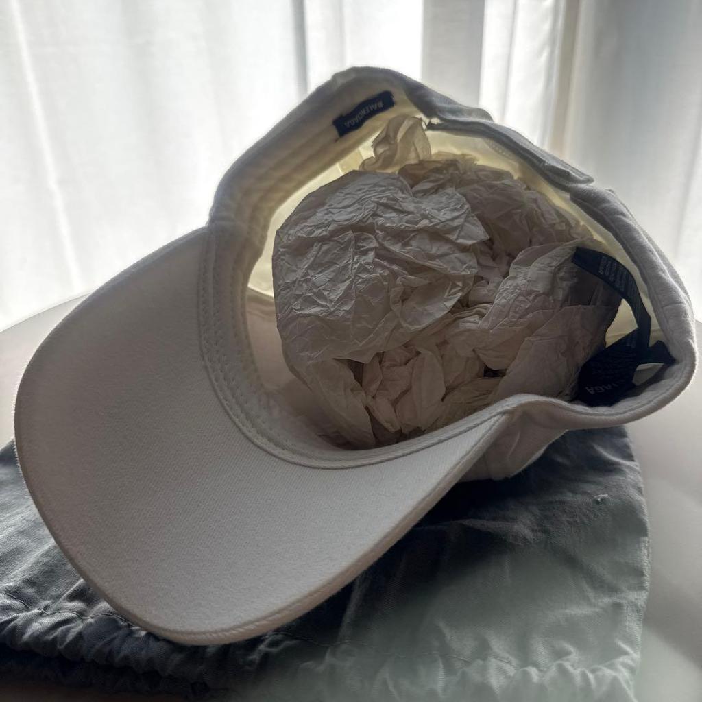 Used BALENCIAGA Baseball Cap White New Unused