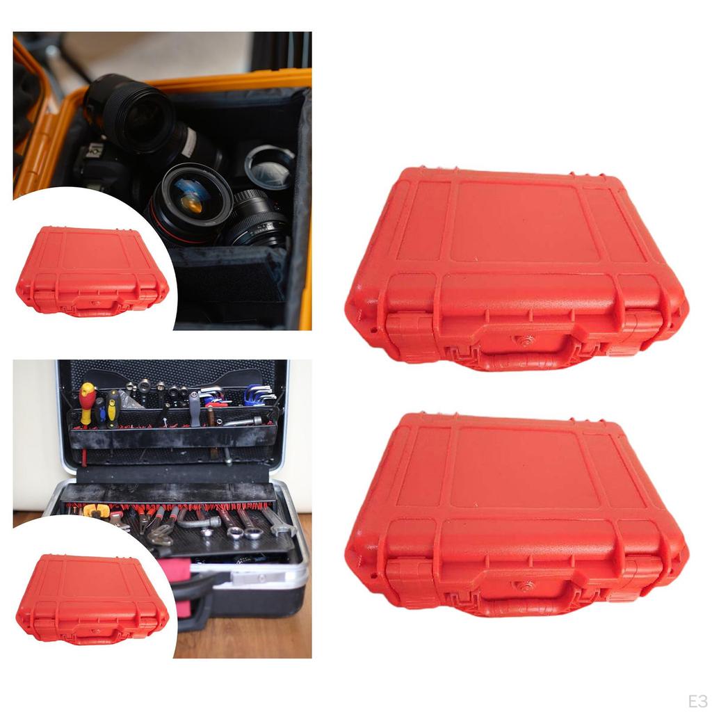Tool Box Foam Interior Hard Carrying Case Container Convenience Practical with Handle Travel