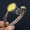 Australian Triplet Opal Bangle, Handmade Gemstone Bangle, 999 Copper Wire Wrapped Antique Jewelry, For Engagement Gift
