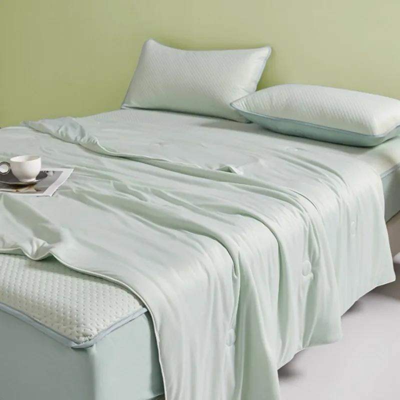 New Summer Quilt Single Piece Soft And Comfortable Air Conditioner For Student Dormitory Machine Washable Thin Quilt