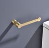 Brushed Gold High Quality Brass Knurling Towel Rack Towel Bar Toilet Paper Holder Towel Ring Bathrobe Hook Bathroom Hardware Set