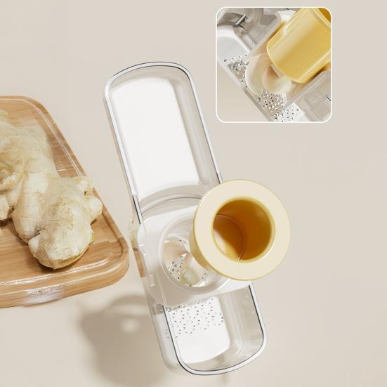 3-in-1 Vegetable Slicer Grater Stainless Steel Food Cutter Slicing Machine with Hand Guard Julienne Mash Vegetable Prep Tool for Kitchen