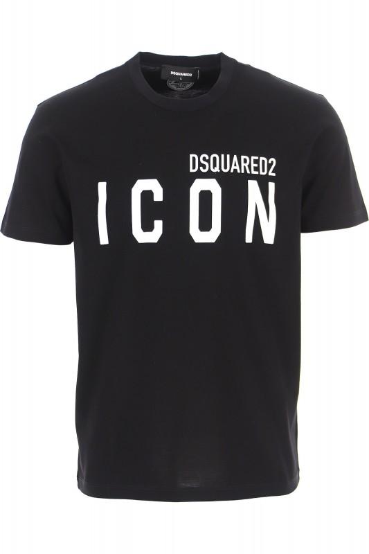 SuperMerchantEU DSQUARED2 icoon Italiaans t-shirt heren zwart - Maat: S