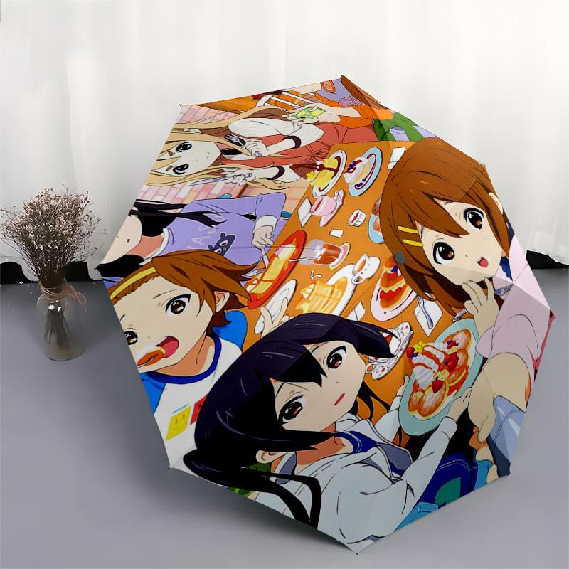 1 pièce Kaguya-sama: Parapluie d'extérieur Love is War - Ouverture/Fermeture Automatique, Conception Pliable en 3 Parties Portable avec Structure en Fer à 8 Baleines - Cadeau Parfait pour les Fans, Voyage