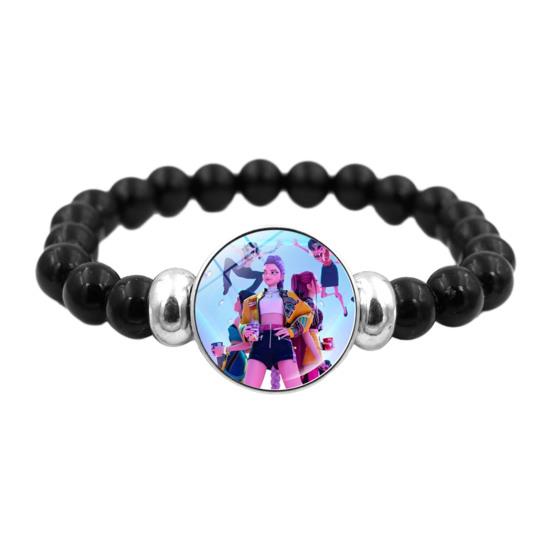 Yousheng Korean Pop Beaded Bracelet Anime Inspired Fashion Bracelet Colorful Beads Bracelet for Women Men Girls Boys Fans