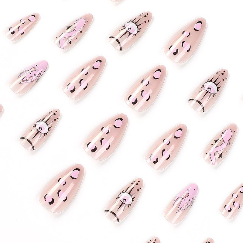 Wearing Nail Art Aurora Nail Snake Flame Eye Nail Art Wearing Nail Art Tablets Finished Products Removable Advanced