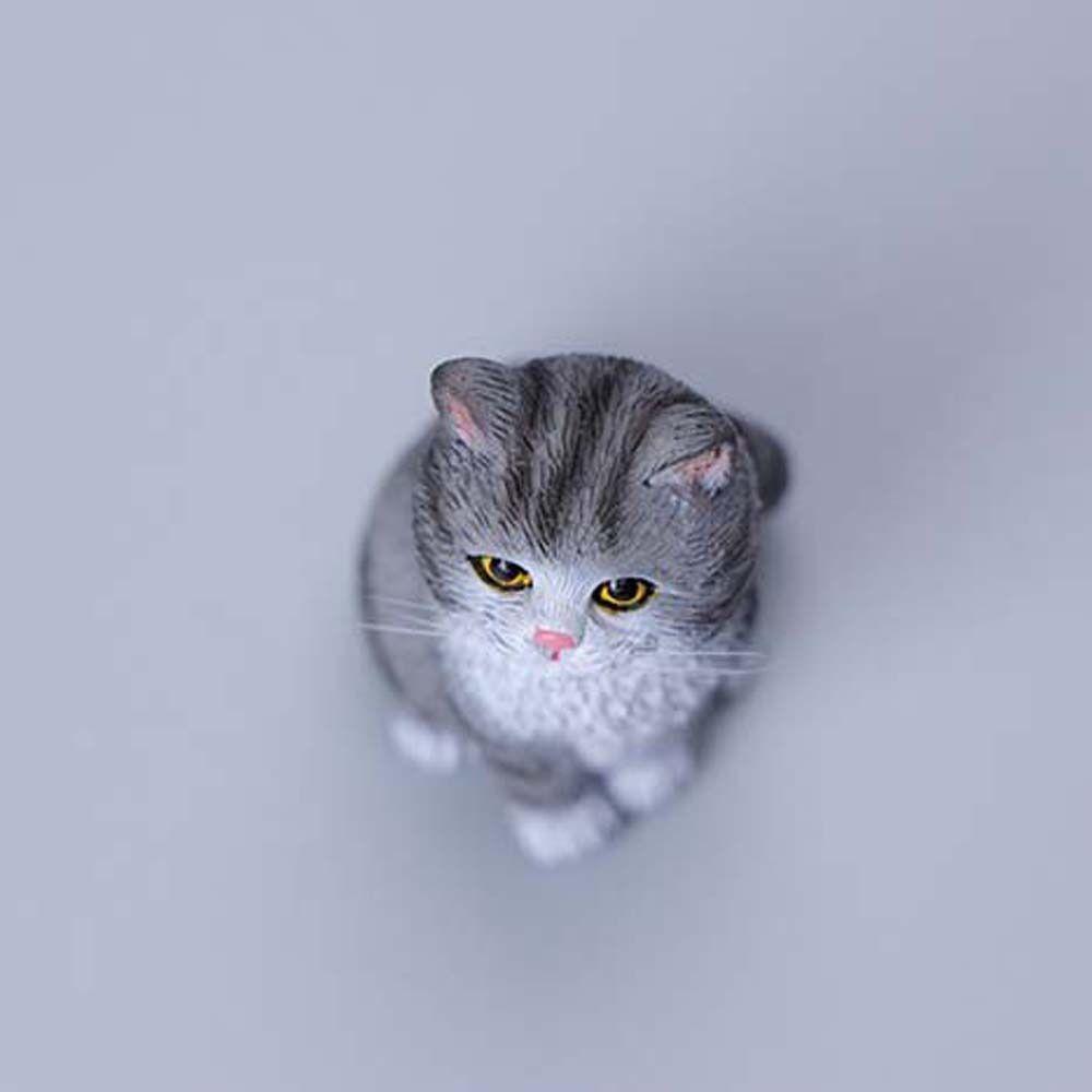 Simulation Cat Ornament Sitting Cat Decoration Creative Cat Pet Model Desktop