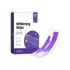 Purple Glossy Teeth Whitening Strips Gentle Clean Bad Breath Removal Dental Stains Remover 7pcs