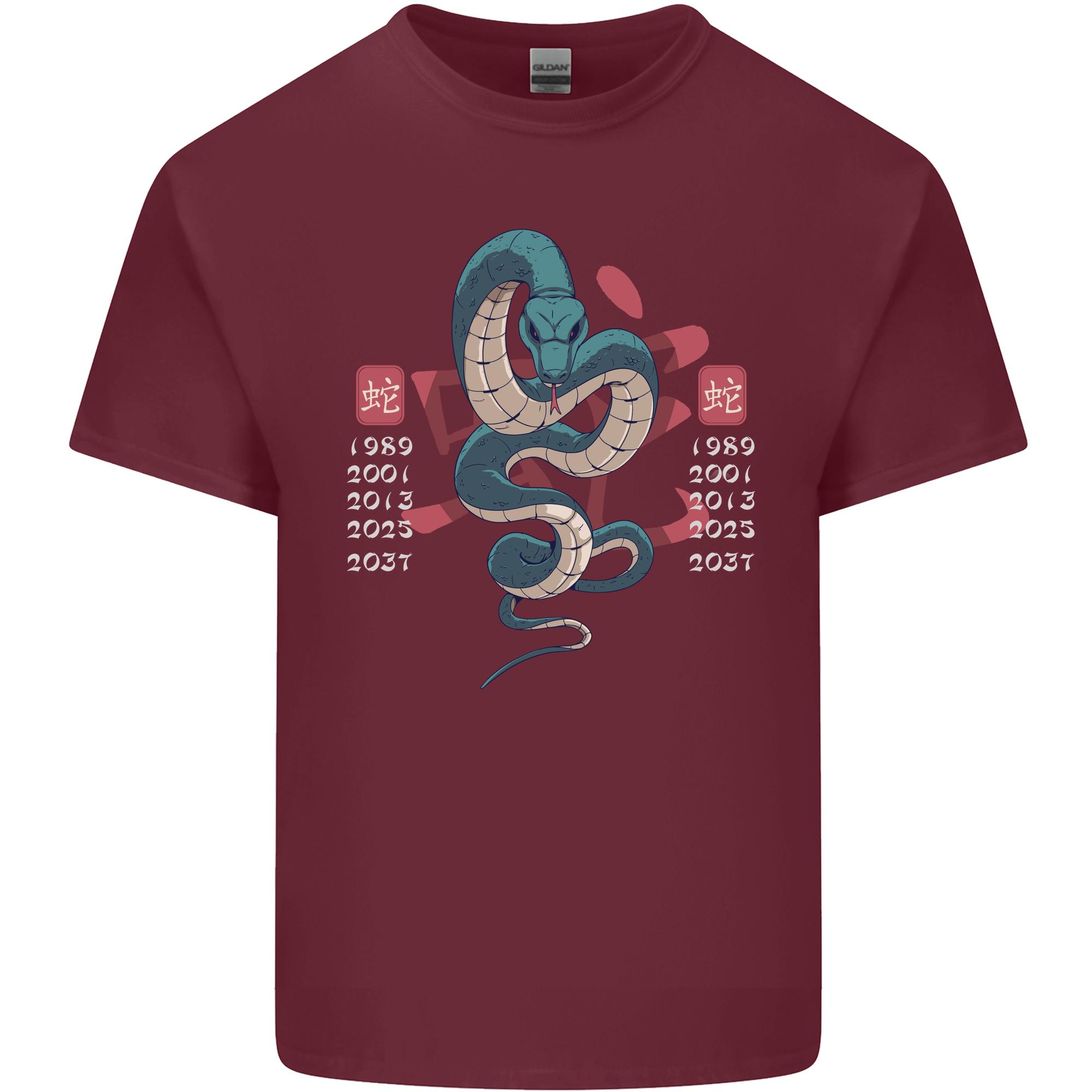 Chinese Zodiac Shengxiao Year of the Snake Unisexs Light Cotton TShirt S