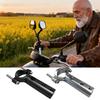 Motorcycle Rearview Mirror Extension Bracket 9.5x5.6x2.5cm Aluminum Alloy Stand Rearview Mirror Extension Light Bracket Scooter