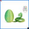 Ovo de Cobra Impresso em 3D com Dobradiça Interna Flexível Brinquedo Animal, Ovo Surpresa com Articulação Móvel Decoração de Mesa para Casa