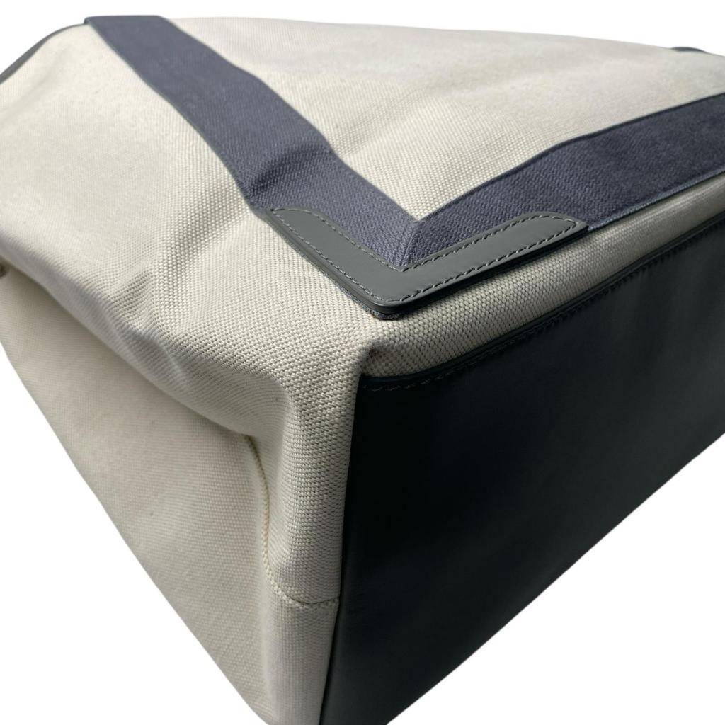 Used BALENCIAGAHandbag gray/Ivory canvas/leather Women