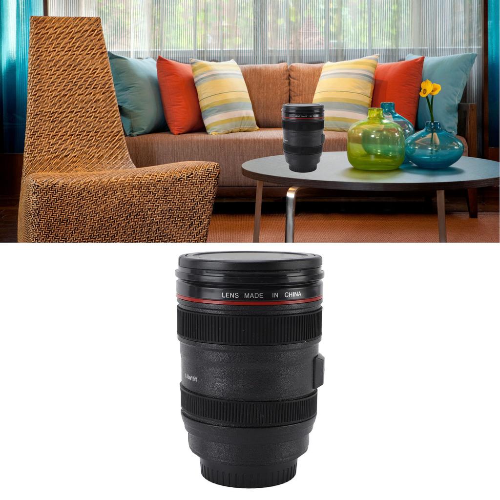 Camera Lens Coffee Mug Multipurpose Innovative Leakproof Camera Lens Cups for Photographers Traveler
