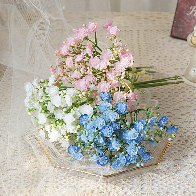 23cm Artificial Flower Baby's Breath Gypsophila Wedding Home Decoration DIY Bouquet Arch Flowers Arrangement Supplies
