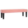 346671 vidaXL Banc Rose 100x30x30 cm Velours