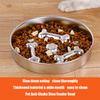 Food‑Grade 304 Stainless Steel Pet Bowl, Anti‑Slip Anti‑Tip Large‑Capacity Slow Feeder Bowl for Dogs & Cats Daily Feeding