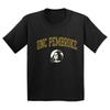 UNC Pembroke Arch Logo Youth T-Shirt - Black