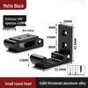 Black Aluminum Alloy Folding Wall-Mounted Coat Hook - Punch-Free, Solid Single Hook