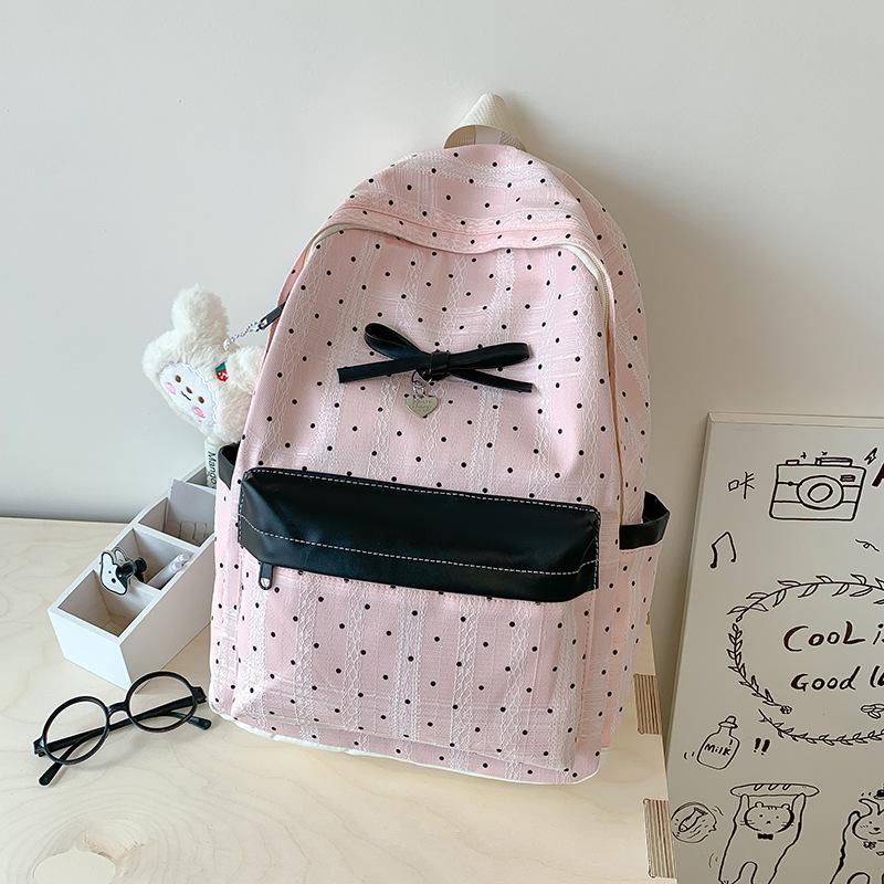 Schoolbag Gentle Lace Design Girl Heart Small Backpack Korean School Bag Elementary School Class Backpack Girlfriend Travel Back