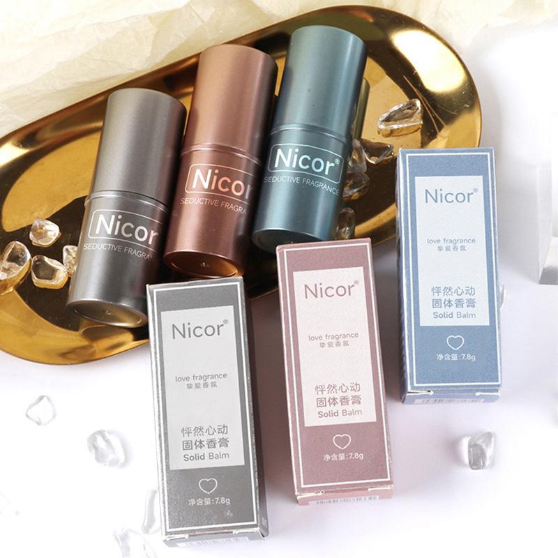 Nicor Solid Balm Lasting Fragrance Light Fragrance Portable Solid Perfume for Male and Female Students