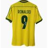 Retro Soccer Jersey Signed Edition Cristiano Ronaldo Beckham Kaka Ronaldinho Messi Short Sleeve Football Shirt Men Women