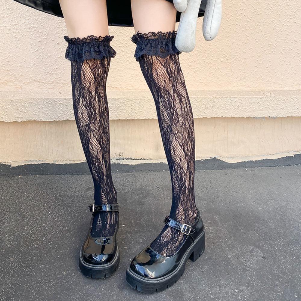 

Сетчатые кружевные носки, милые тонкие носки, модные носки Lolita Jk
