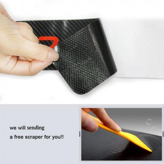Car Door Plate Sill Scuff Cover Anti Scratch Decal Stickers Protector For