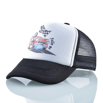 Cappello da baseball estivo per bambini, in rete traspirante, con visiera parasole, con snapback, per ragazzi e ragazze