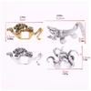 2Pcs Zinc Alloy Animal Brooches Exquisite Creative Classic Design Lapel Pin Vintage Style Tiger Brooches Men Suits