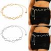 Metal Chain Belt Adjustable Chain Body Chain New Waist Belt  for Suits