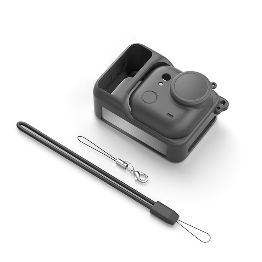 Силиконовый защитный чехол для Insta360 GO Ultra, ударопрочная кожаная крышка с крышкой для объектива, веревка против потери для камеры Insta360 GO Ultra