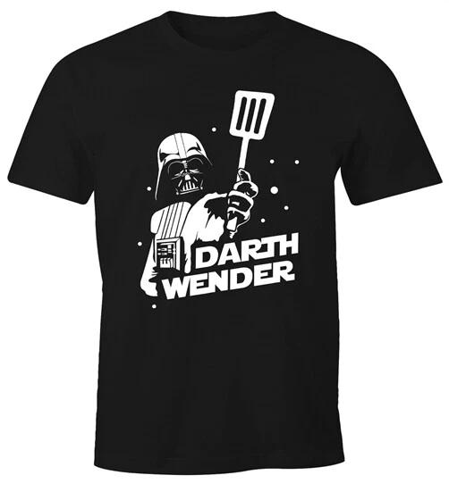 Mens T-Shirt BBQ Darth Reversible Parody Fantasy Space Saga Fun Shirt- 4XL
