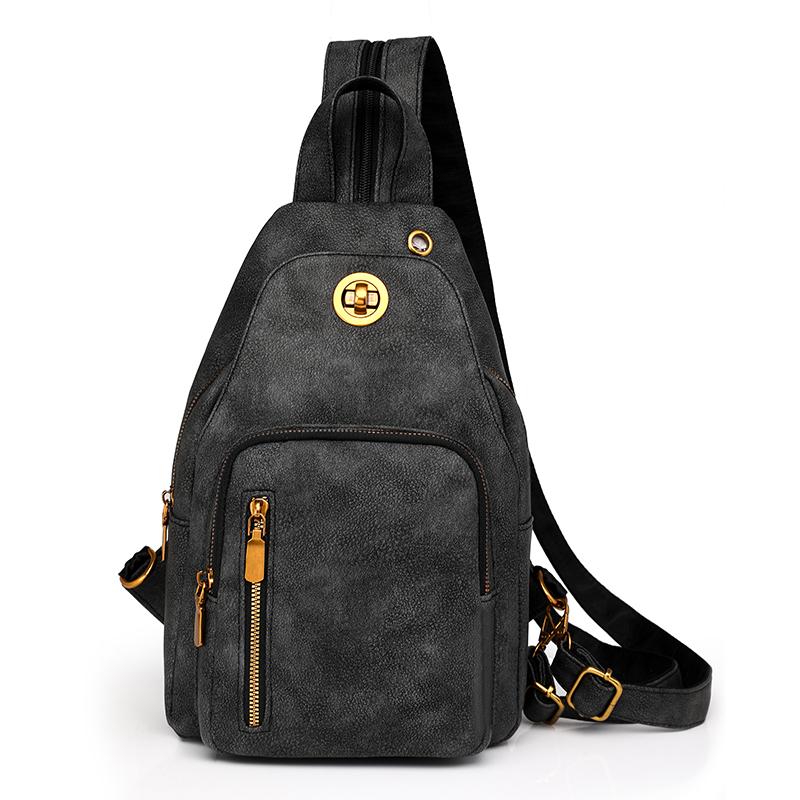 Waterproof Women's Lightweight Chest Bag Multifunctional Backpack Travel Bag