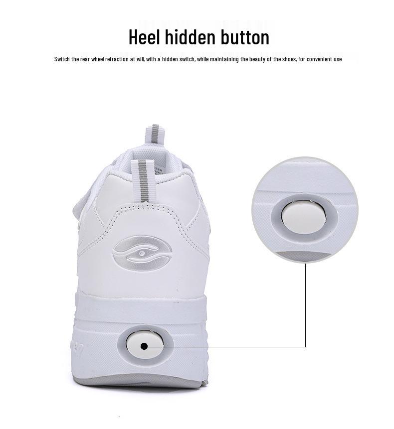 Doppel-/Einzelrad-Rollschuhe für Kinder und Erwachsene - Abnehmbare Räder