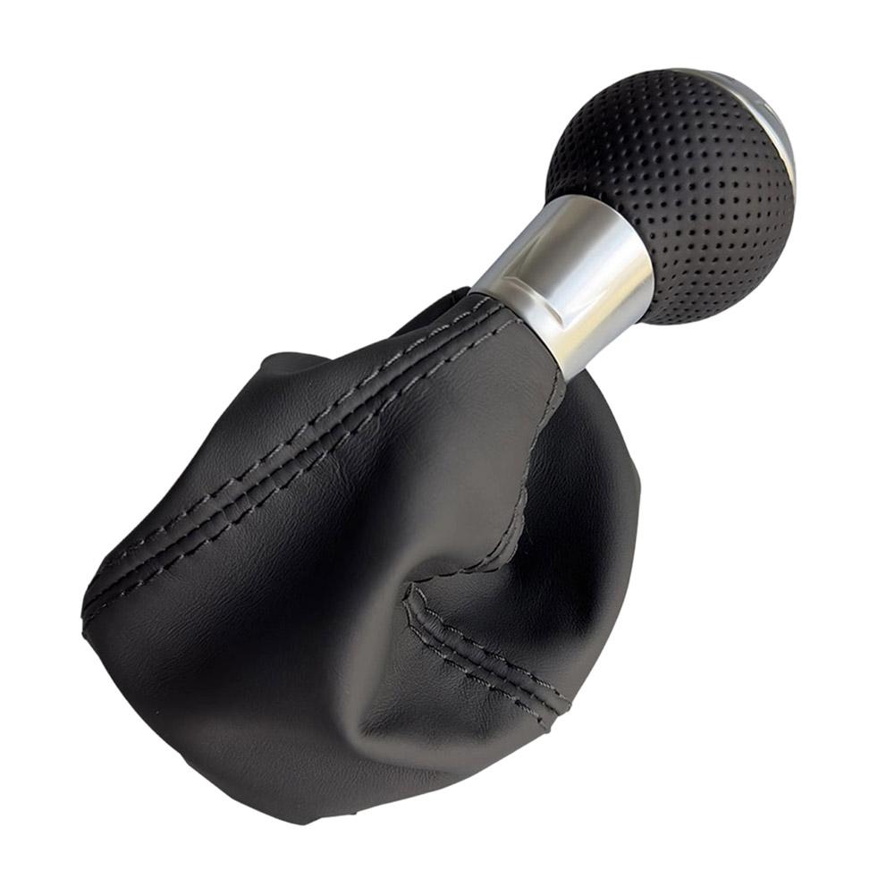 

Gear Shift Knob Shift Lever Handle Head For TT TTS TTRS 8J Car Accessories Interiors Boot Gaitor Black Leather