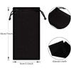 1-100pcs Portable Soft Cloth Waterproof Sunglasses Bag Microfiber Dust Storage Pouch Glasses Carry Bag Eyewear Case Container