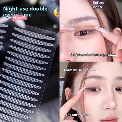40/80Pcs Sleep Memory Invisible Double Eyelid Stickers Waterproof for Hooded Eyes - Memory Form for Natural Look