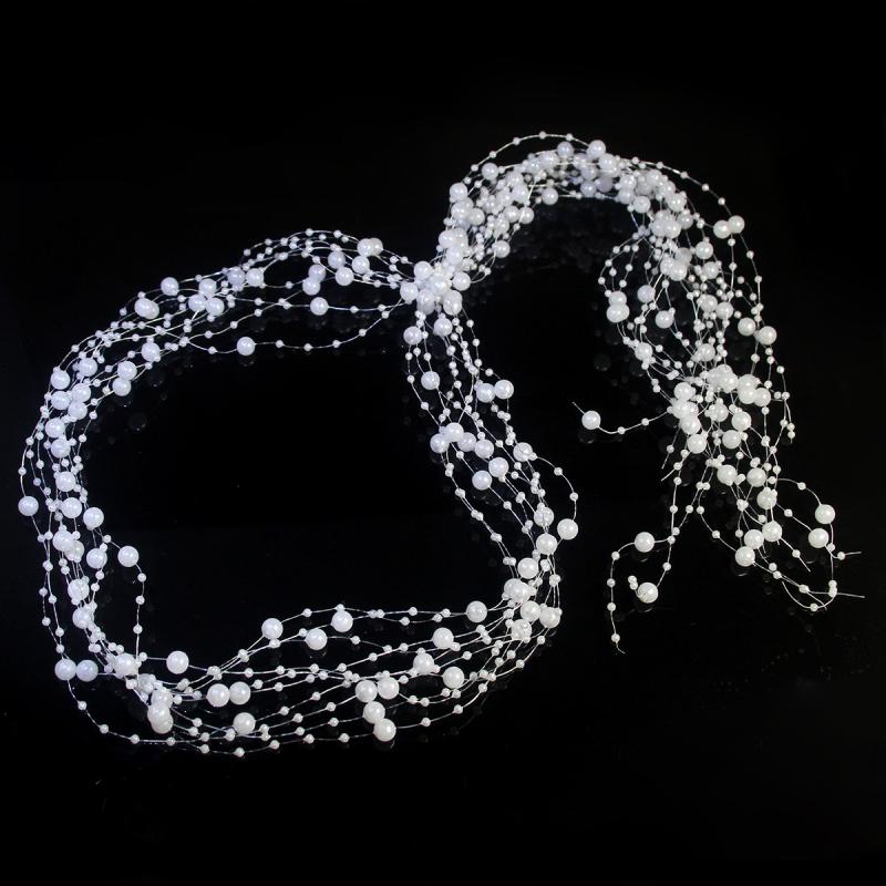 Pearls Tassel Wreath Headband For Bridal Wedding Hair Accessories Bride Headband Woman Hair Vine Girls Headpiece