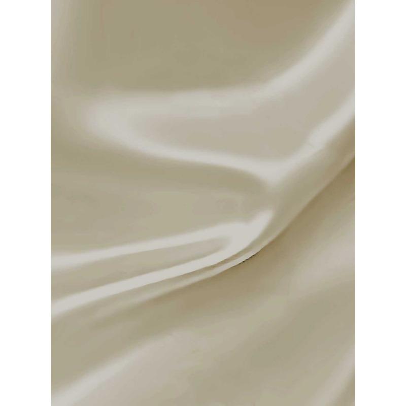 Canotta da Donna con Perle sul Collo Senza Maniche Elegante Blusa di Raso